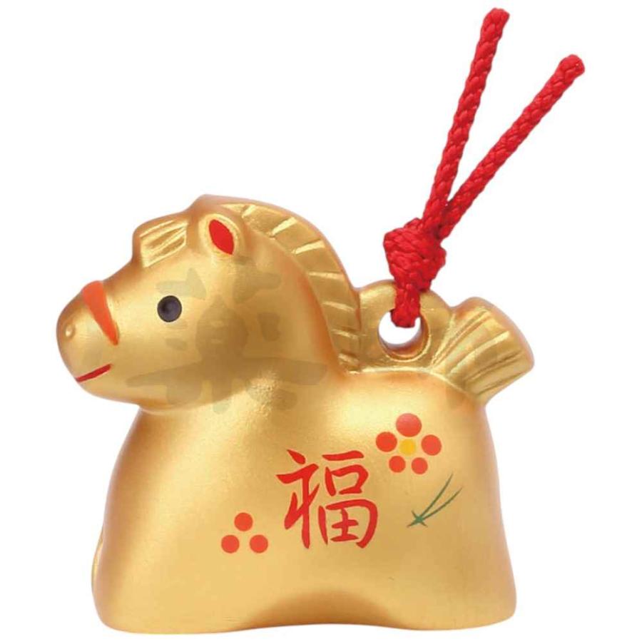 干支 午 置物 馬 うま 2026年/ 彩耀招福寿々午(金福土鈴) /粗品 販促