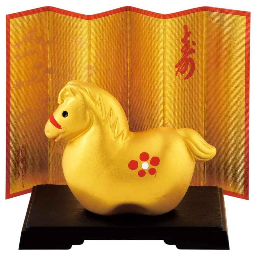 干支 午 置物 馬 うま 2026年/ 開運金彩福午 /粗品 販促 景品 縁起