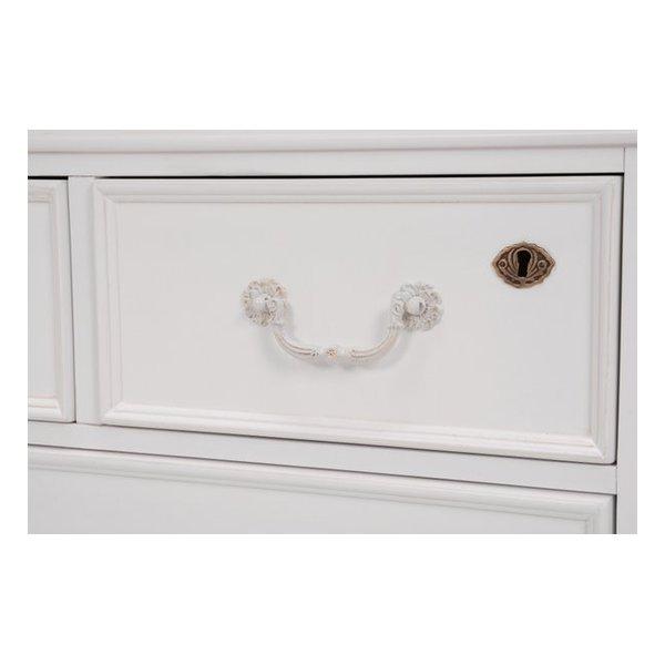 萩原 ハギハラ チェスト ハンプトン 幅80cm アンティーク調 ホワイト