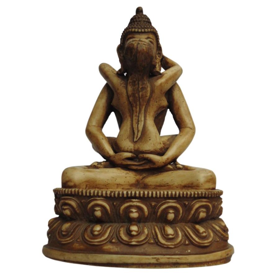 仏像 ネパール仏像 ブッタ・シャクティー(大) アンティーク仕上げ39
