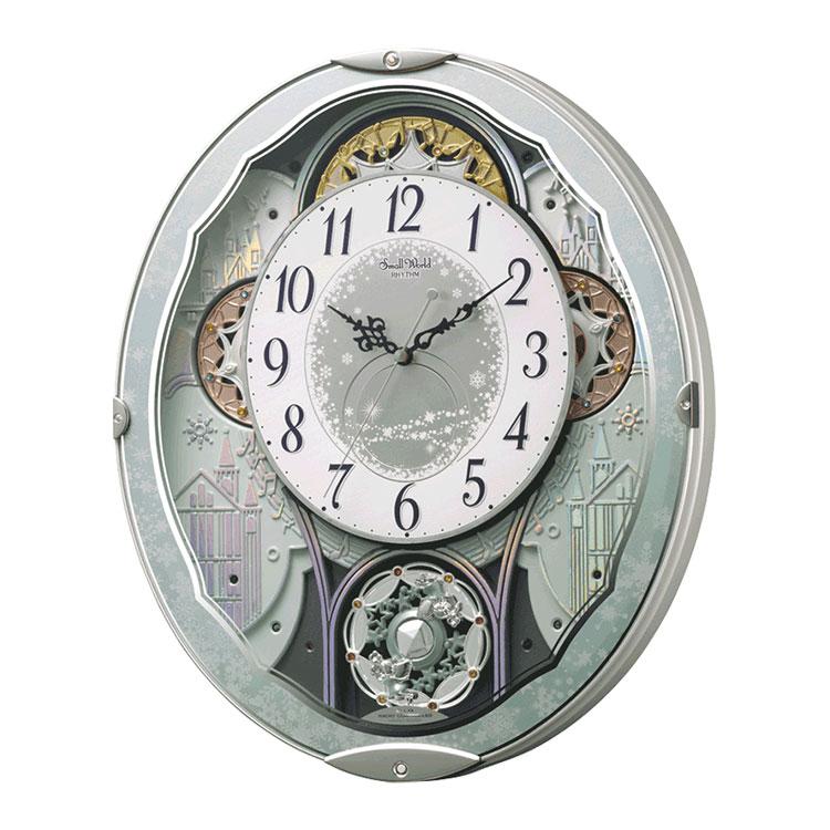 スモールワールド からくり時計 リズム時計 掛け時計 電波からくり時計