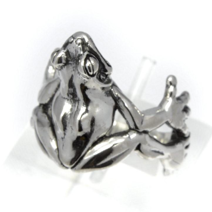 銀の蛙の指輪 ニホンアマガエルリング 【No,3】シルバー925 銀