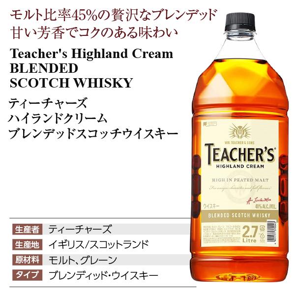 ティーチャーズ ウイスキー ハイランドクリーム 40度 正規 箱なし