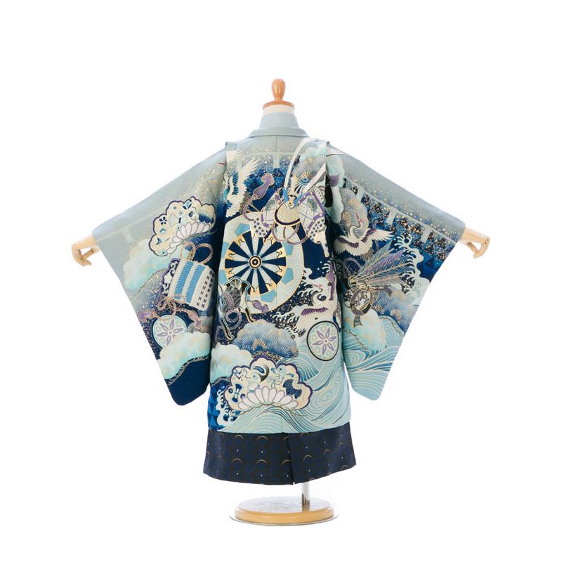 乙葉 七五三着物フルセット(ブルー系)|男の子(5歳) E-5-072 : e-きもの