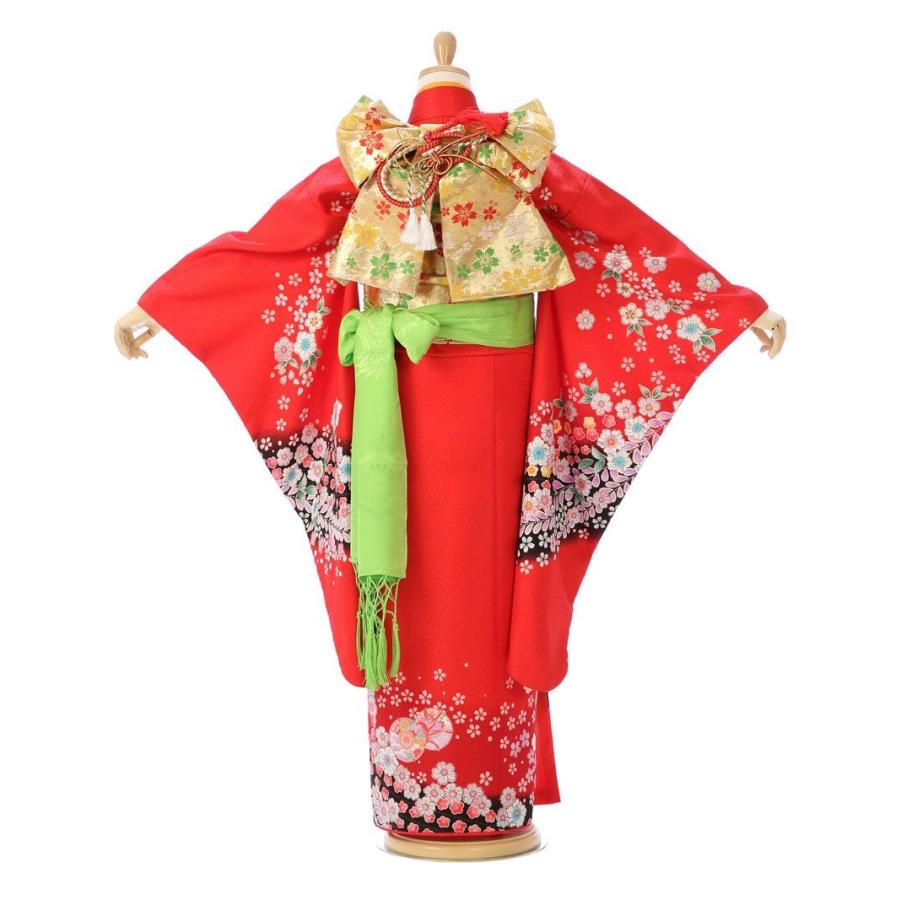 七五三 着物 7歳 フルセット 着物 7歳 辻が花柄の七五三着物レンタル
