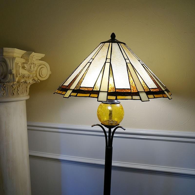ステンドグラスフロアースタンド 送料無料 ステンドランプ フロア