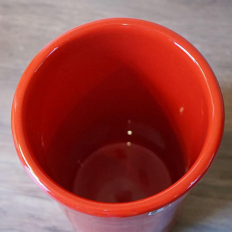 傘立て アンブレラスタンド 陶器 イタリア製傘立て レッド 赤 玄関