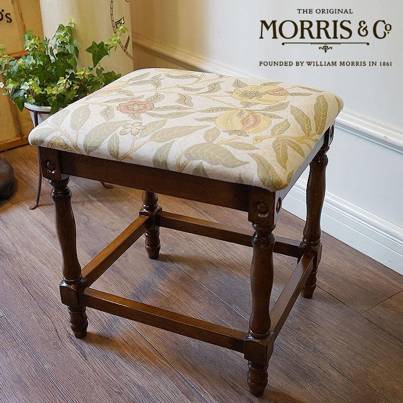 アンティーク家具風 スツール 椅子 イス 木製 オーク脚 ウィリアム