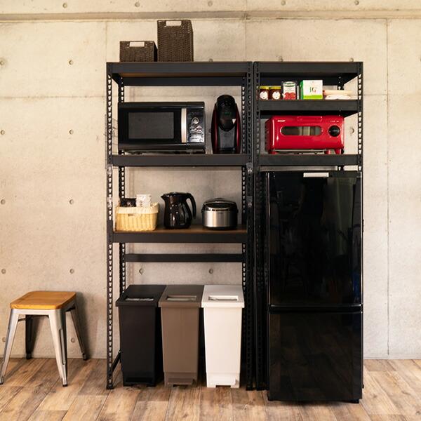 スチールラック オープンラック オープンシェルフ 3段 幅82 奥行き44