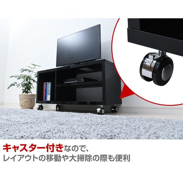 山善（YAMAZEN） テレビ台 キャスター付き 幅80 おしゃれ SKTV-800