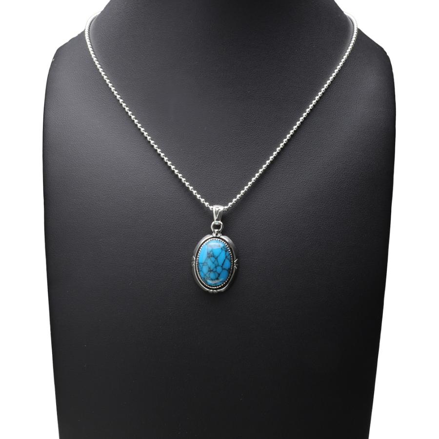 ターコイズ シルバーペンダント メンズ ネイティブ インディアン