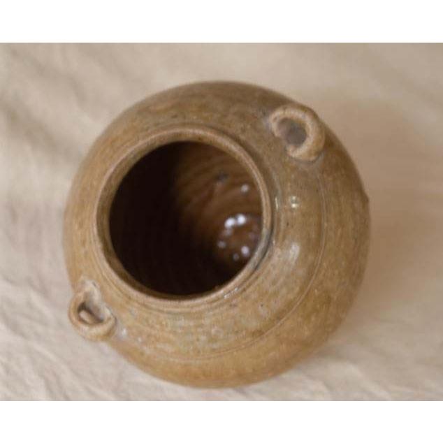 貴重 古越磁 晋代越州窯青磁二耳壺16.5cm 罐 中国古美術 古玩 骨董