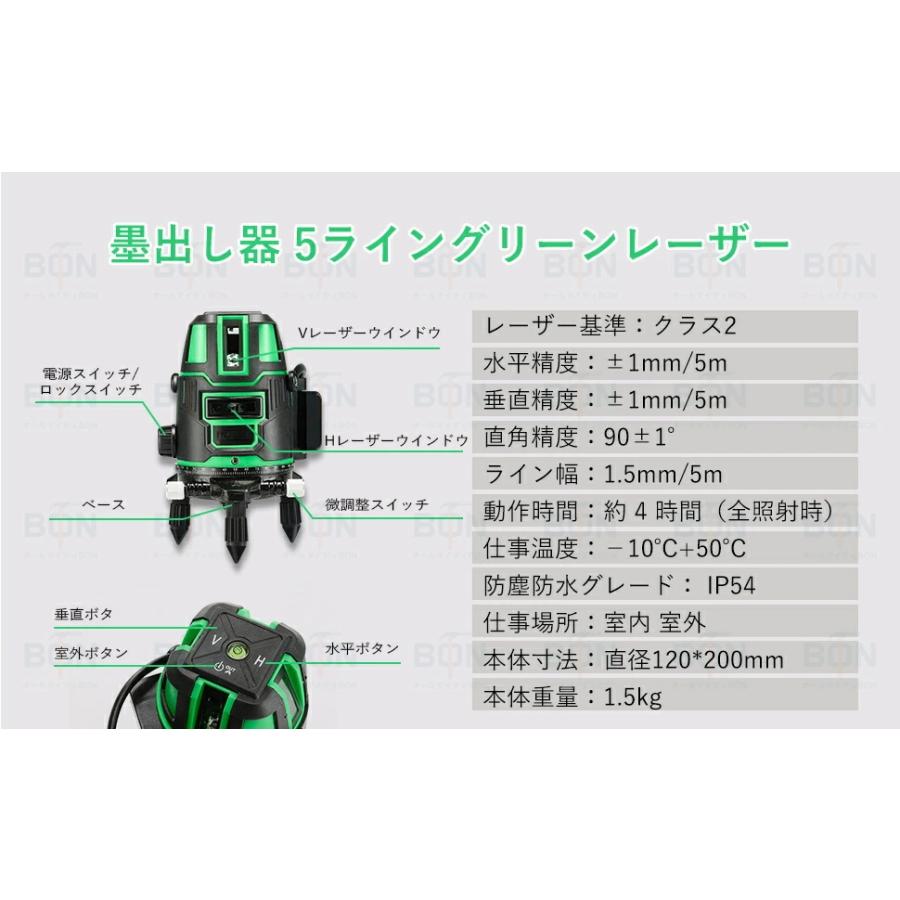 2025新発売】レーザー墨出し器 最強 360°レーザー レベル 三脚付けて