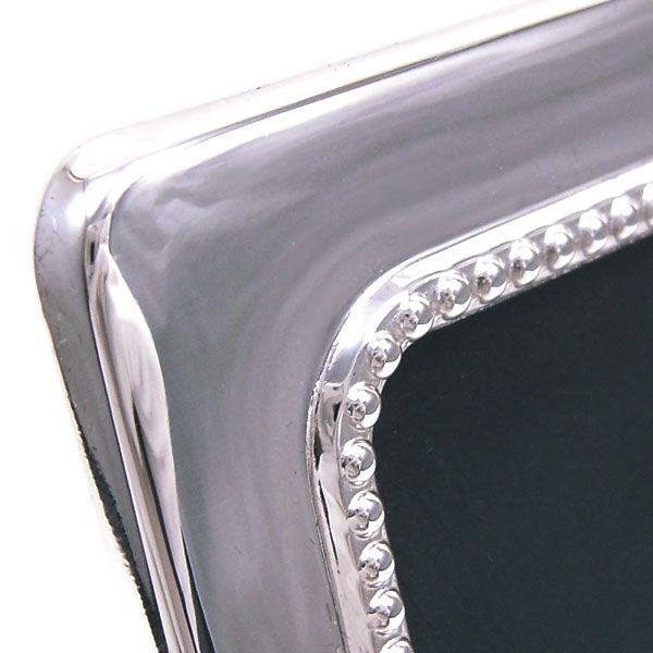 名入れ刻印シルバーフォトフレーム（刻印別料金） ドットパターン 縦横