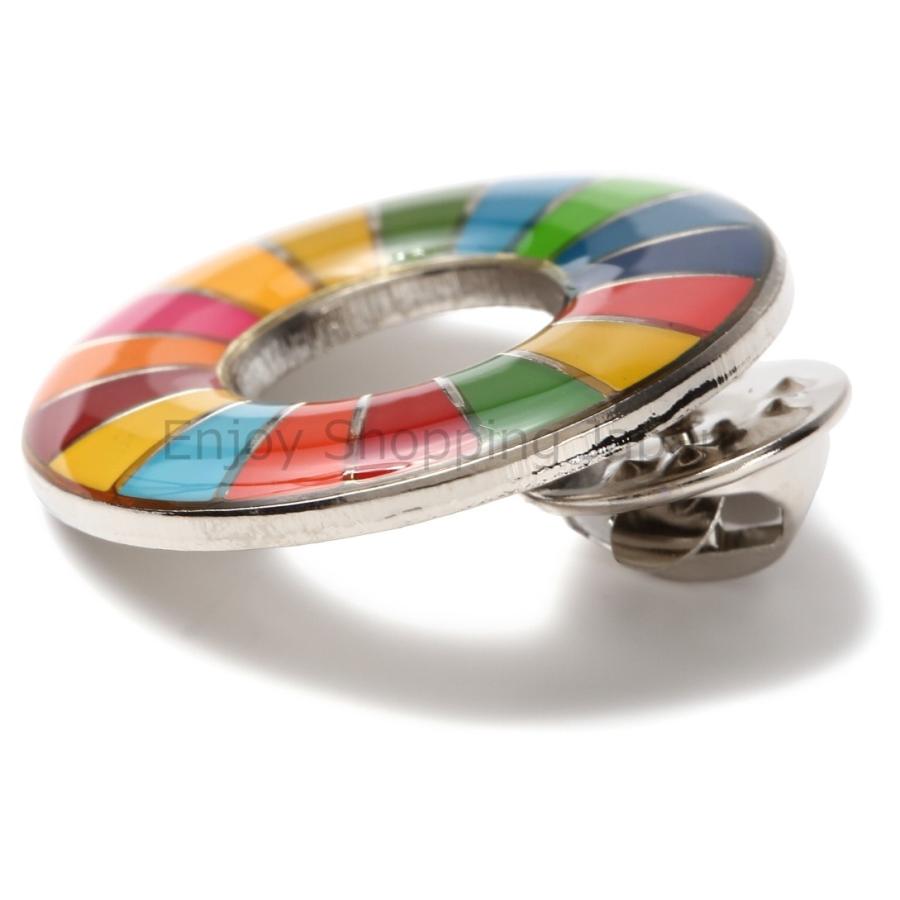 SDGs バッジ 本物 ピンバッジ 2種類 正規品 国連本部限定 丸み型と平ら