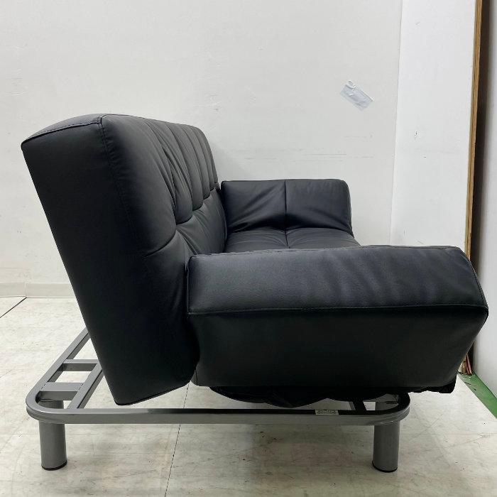 引取限定】ソファベッド Nシールド マークスAM ニトリ 2022年 ブラック