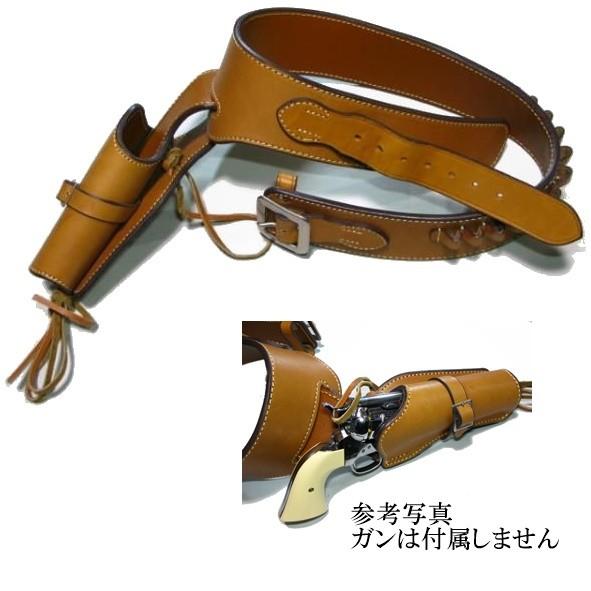 ウェスタン ガンベルト （ホルスター） ブラウン（茶） Mサイズ 西部劇