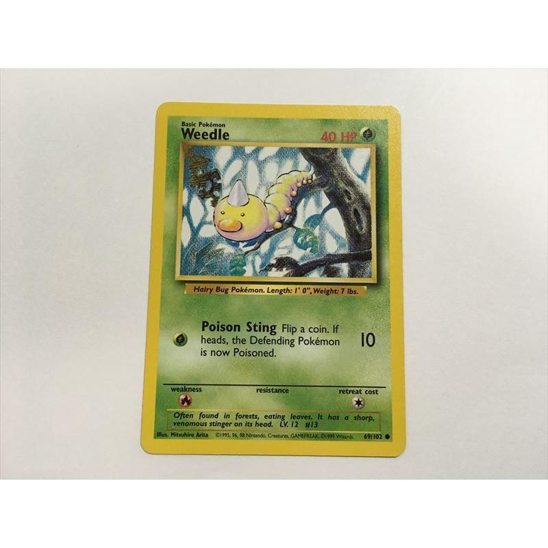 U31【ポケモン カード】 英語版 海外 Weedle ビードル 69/102 旧裏面