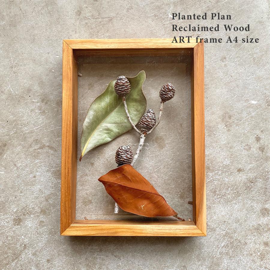 古材 フレーム A4サイズ アート 4way フォトフレーム ドライフラワー