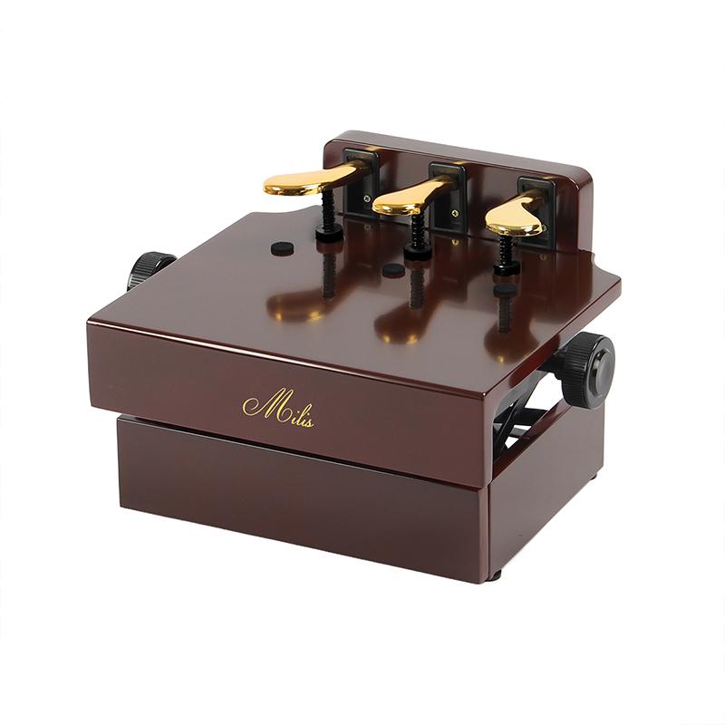 RAKU ピアノ補助ペダル 広い足台 13.5cm〜20.5cm無段階高さ調節 簡単