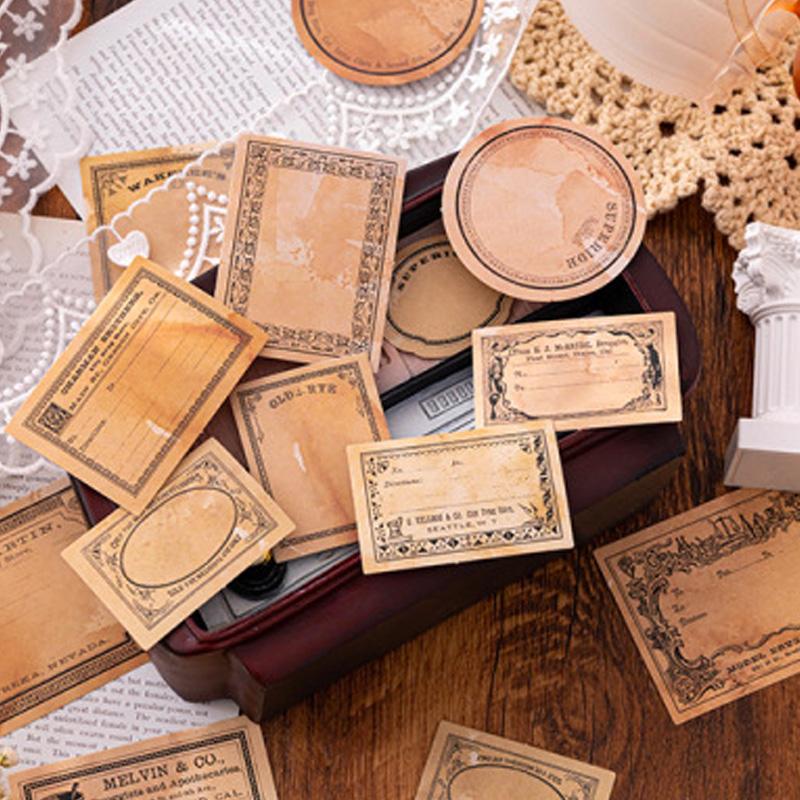 コラージュ 素材 シール タグ ラベル フレーム コーヒー 珈琲 ジャンク