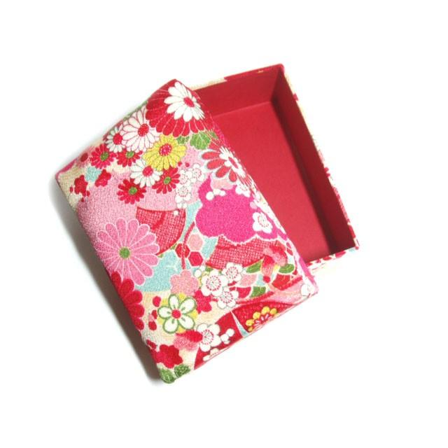 VA001]京都老舗みすや忠兵衛 友禅染お裁縫箱（大） 赤友禅[RPT