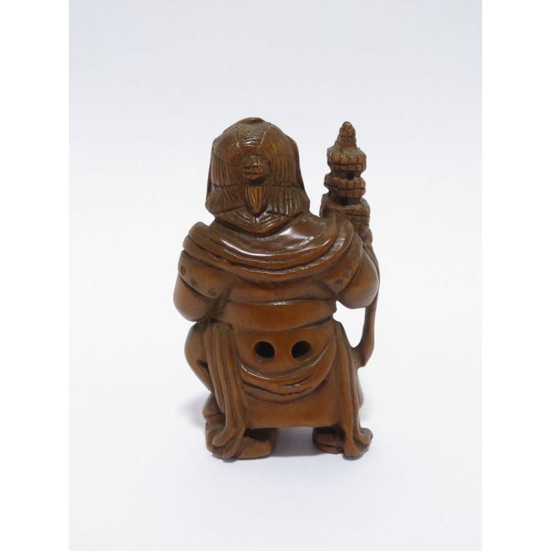 根付(七福神：毘沙門天)(本黄楊・柘植) : EI-Trade Store - 通販