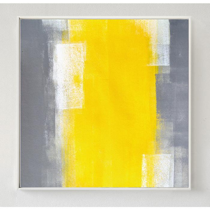 アートフレーム イエロー 現代アート シンプル 抽象画 キャンバス