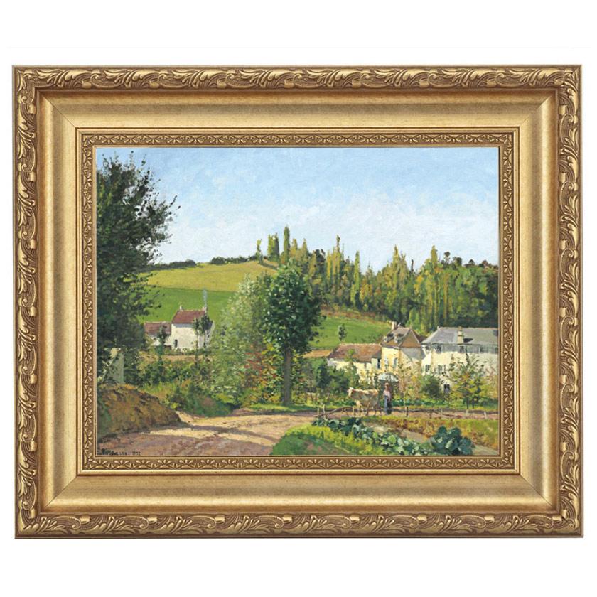 ピサロ 画家 カミーユ・ピサロ ポントワーズ近くの村 4号 立体複製名画