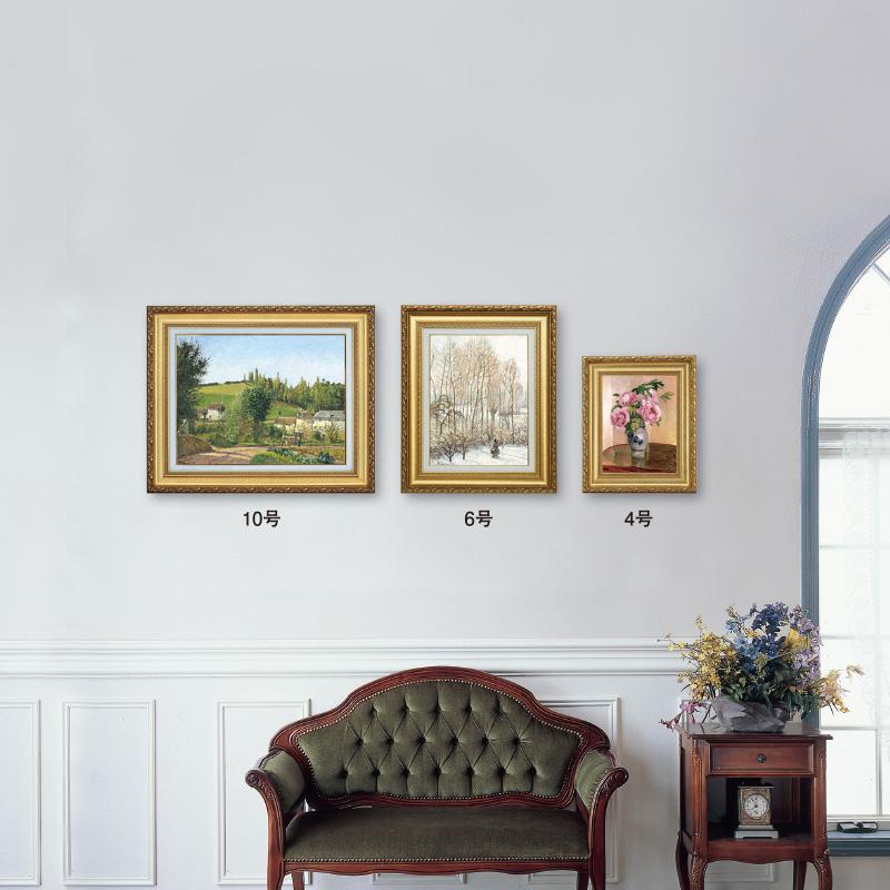 モネ 散歩、日傘をさす女性 4号 立体複製名画 額付き 壁掛け 有名画家