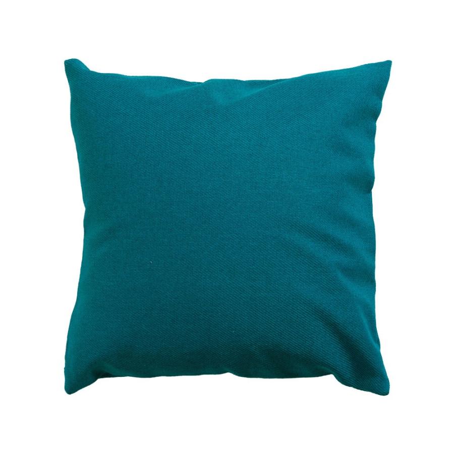 クッションカバー 約45×45cm 正方形 無地 ブルー ターコイズブルー