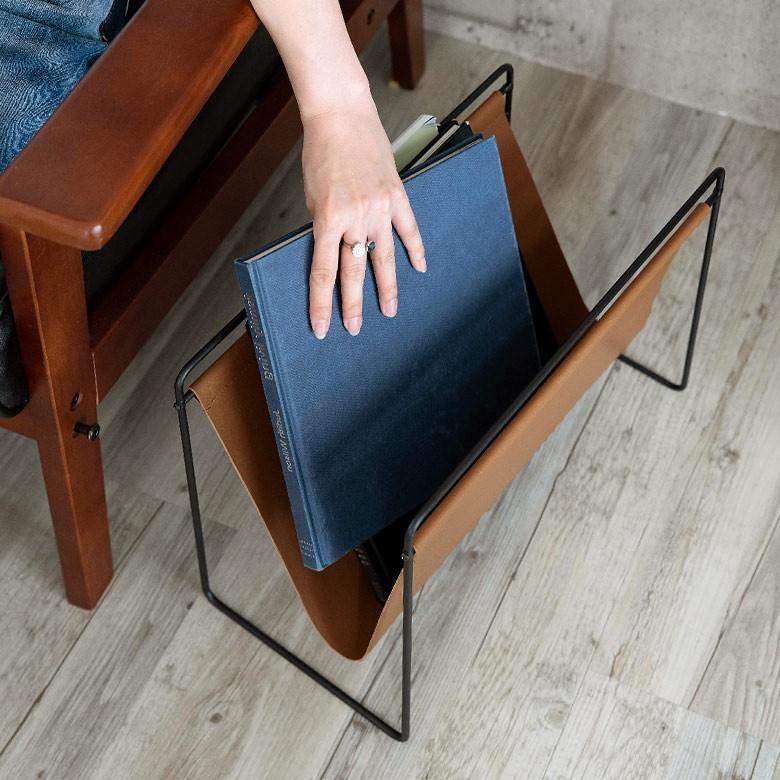 ELEMENTS マガジンラッホルダー ラック 薄型 スリム コンパクト ソファ