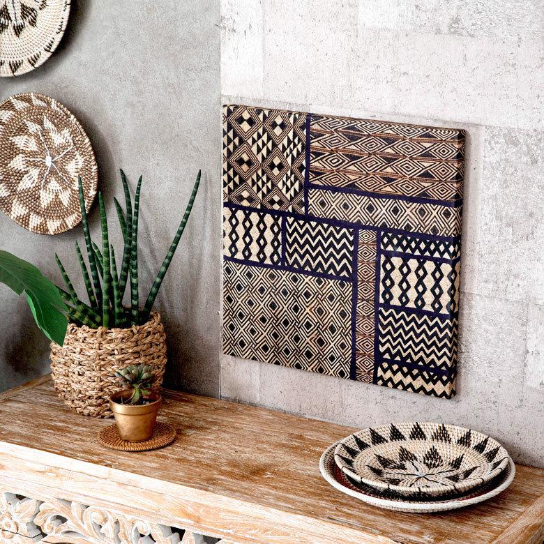 アートパネル ネイティブ柄 キャンパス 幅50cm 高さ50cm 正方形
