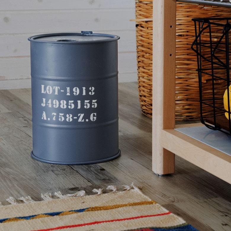 ゴミ箱 ごみ箱 ダストボックス ヴィンテージオイル缶型 ふた付き