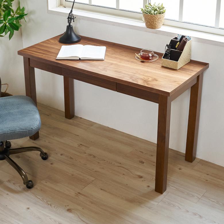 東谷 デスク 木製 スリム 引出し 付き ウッド 木目 ウォールナット 机
