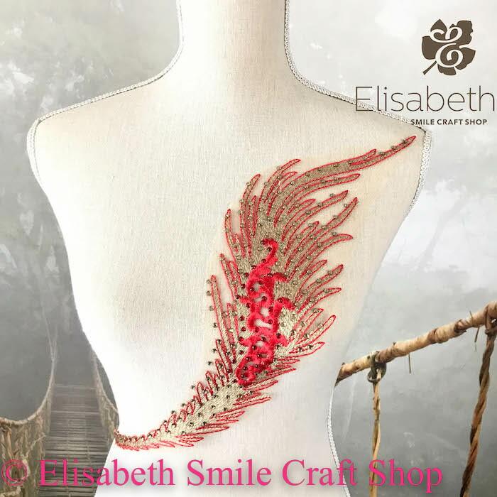 モチーフ 羽形 羽根 衣装 花 レースモチーフ フェザーモチーフ バトン