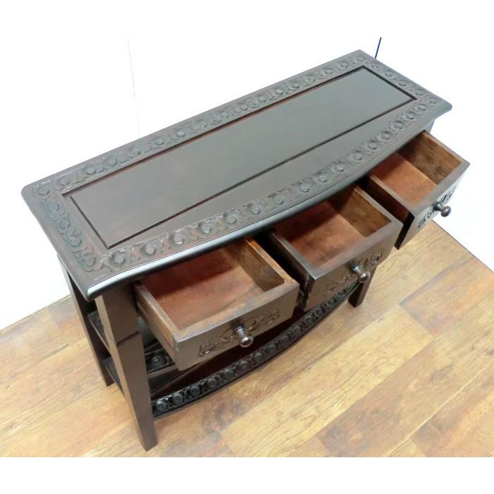 フラワーコンソール 送料無料 アジアン家具 キャビネット チェスト