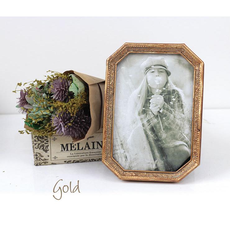 アンティーク風 写真立て ミニ フォトフレーム M フォトスタンド