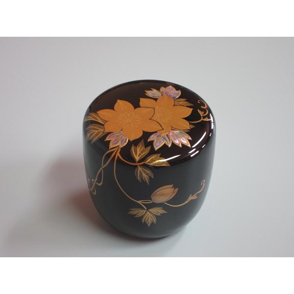 鉄線蒔絵黒中棗 輪島塗 千鶴造 共箱 : 茶道具商 越中屋 - 通販 - Yahoo