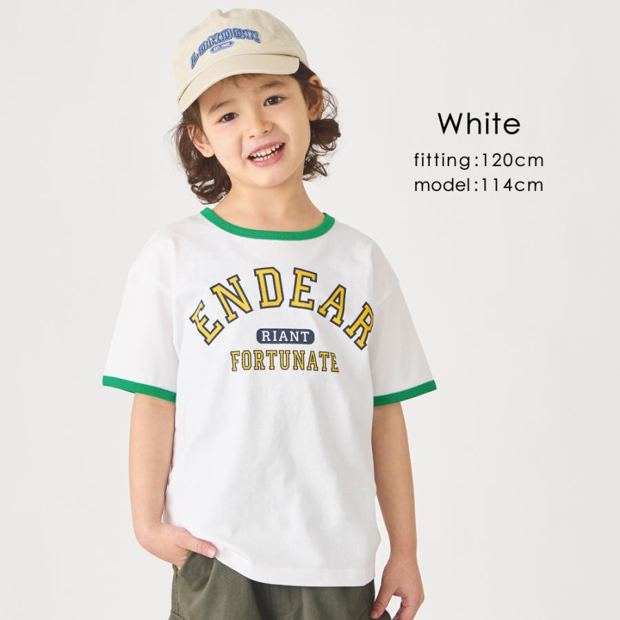 ever closet（エバークローゼット） 子ども服 カレッジ ロゴ 半袖 T