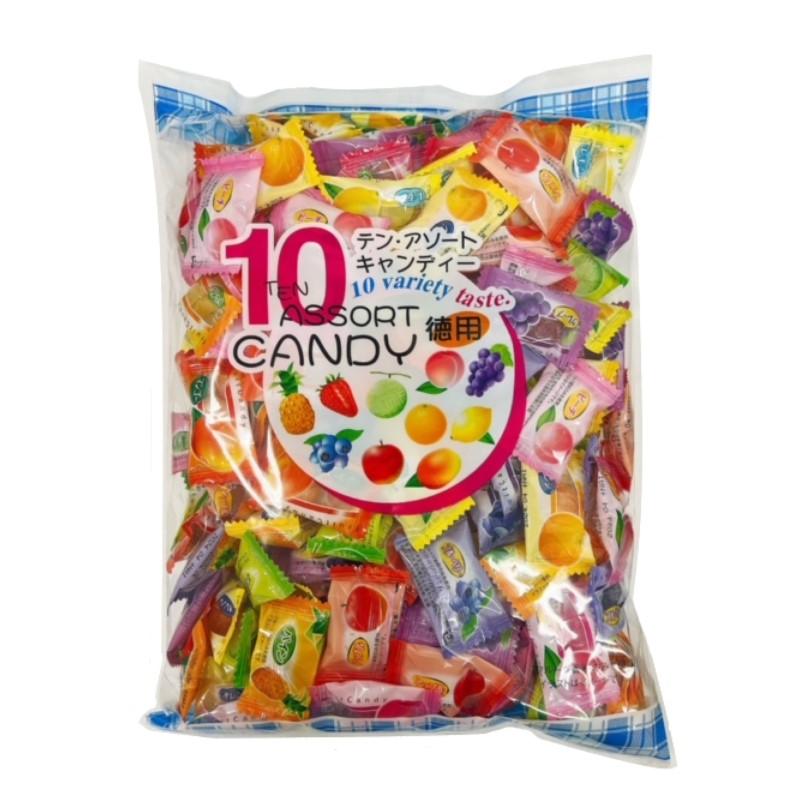 ニッシンドルチェ 10アソート フルーツキャンディ 517g : エクセル福岡