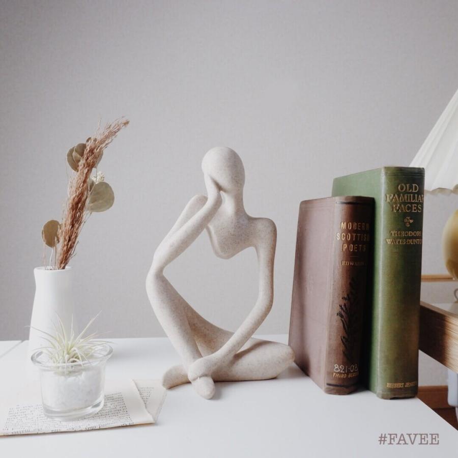 モダンアートオブジェ A 考える人 置物 人形 芸術 彫刻 北欧インテリア