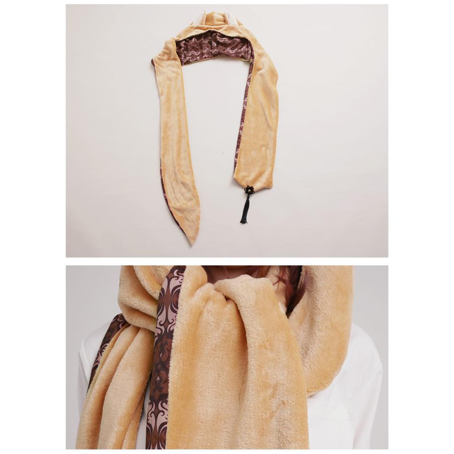 狐の和風マフラー|Creator Collection ファー 和風 ブローチ 唐草模様