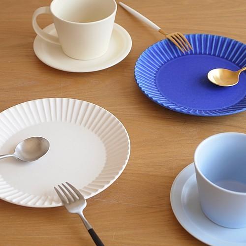 SAKUZAN ストライプ Stripe 丸皿 S 15.3cm プレート 作山窯 美濃焼