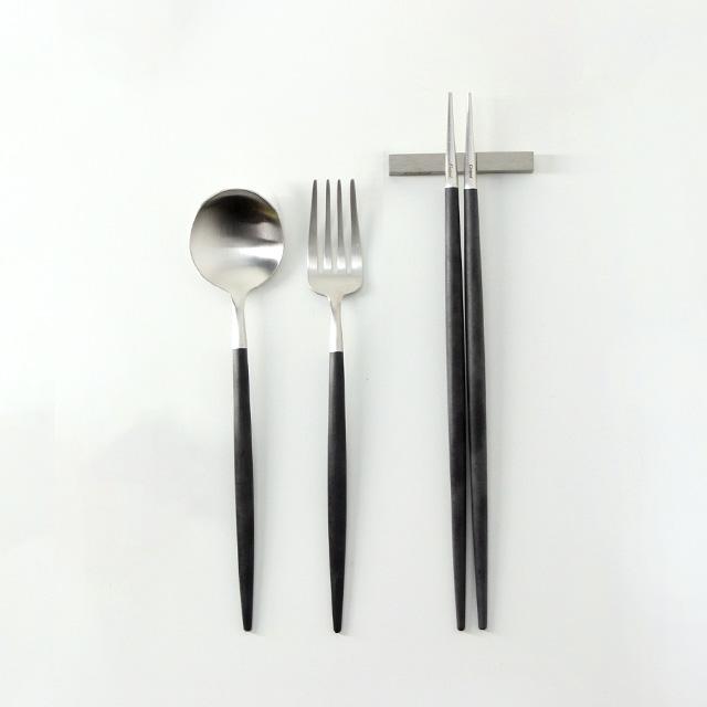 Cutipol（クチポール） Cutipol GOA ゴア ブラック 箸＆箸置き