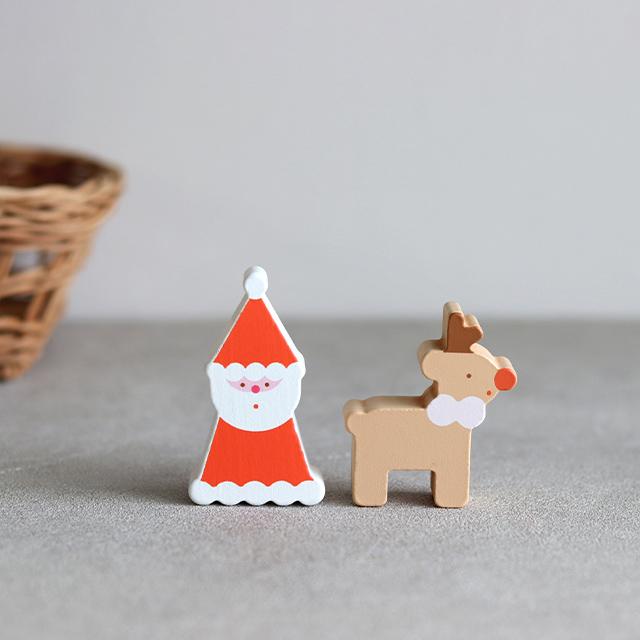 F.O.TOY BOX クリスマス 木製組み立てカラフルツリー＆積み木オブジェ