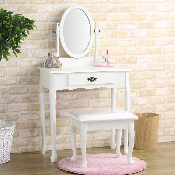 姫系 ドレッサー セットスツール付 エレガント クラッシック 猫足