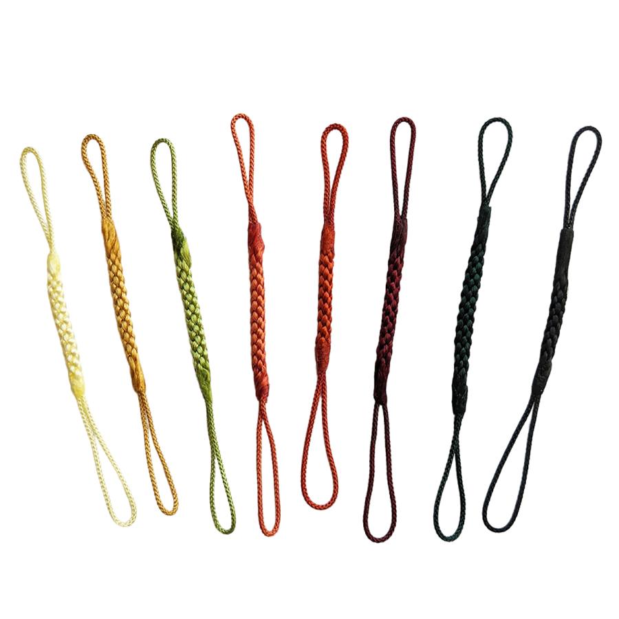 根付紐 江戸古典(1本) 和風携帯ストラップ部品 ちりめん細工 : て