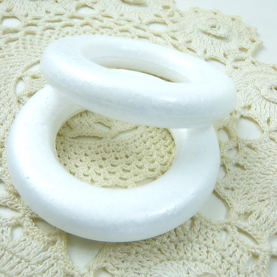 発泡スチロール リース70mm(直径7cm）（1個) クリスマスリース 布