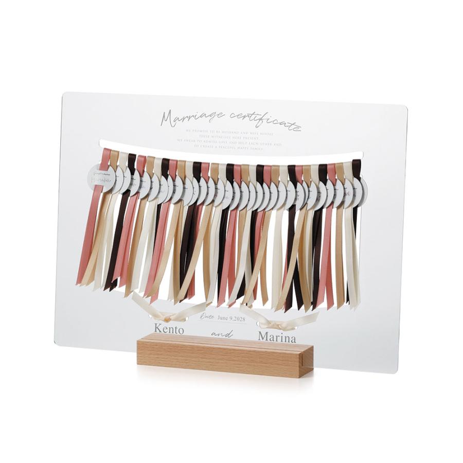 ウェディングリボン 32名様対応 ウェルカムボード 名入れ 結婚式